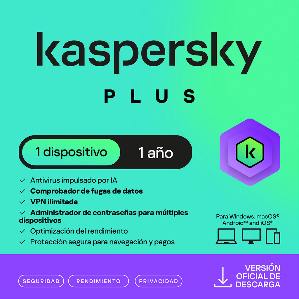Kaspersky Plus (Suscripción anual)